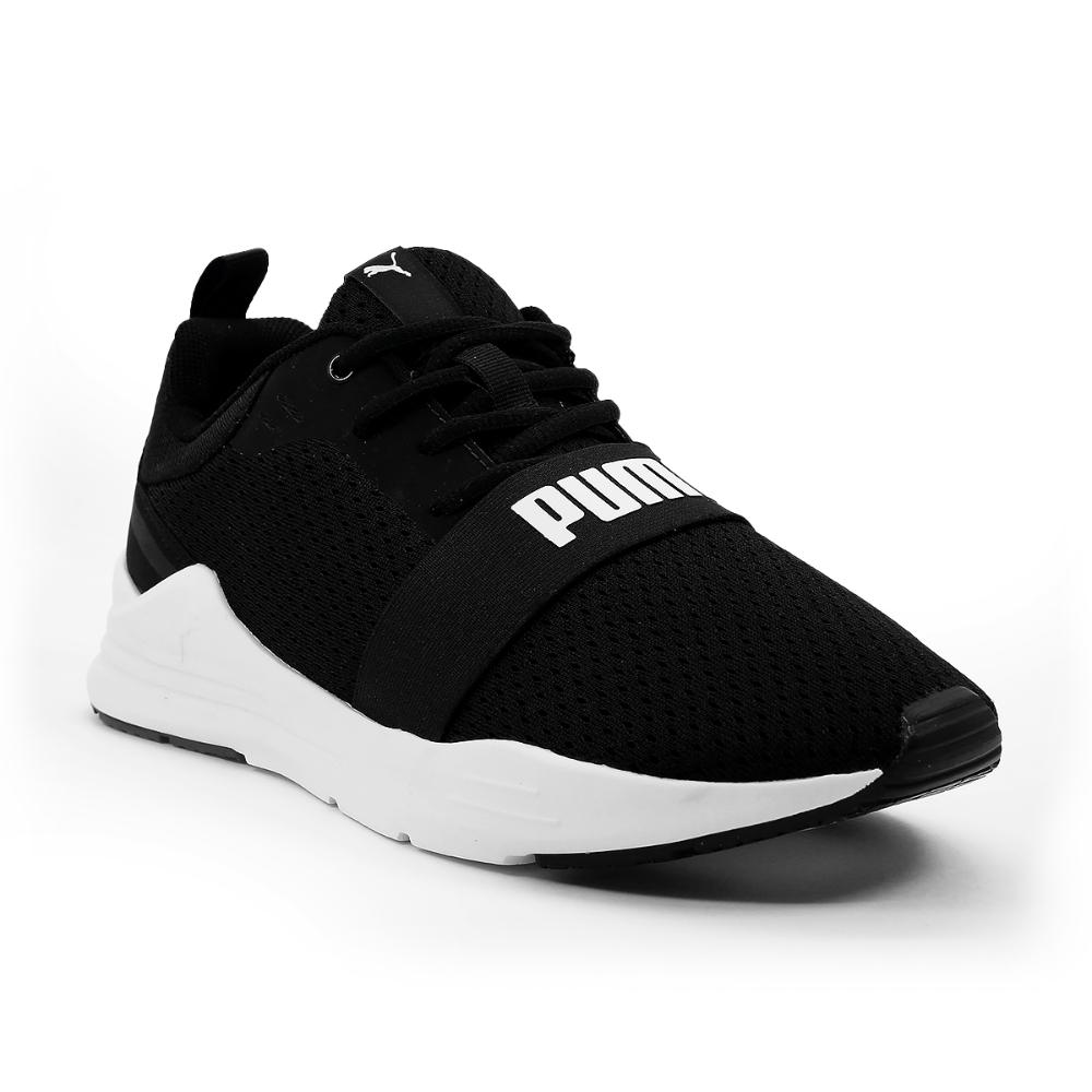 Miniatura Tênis Puma Wired Run Bdp U + 3 Pares de Meias Preto / Branco - 41