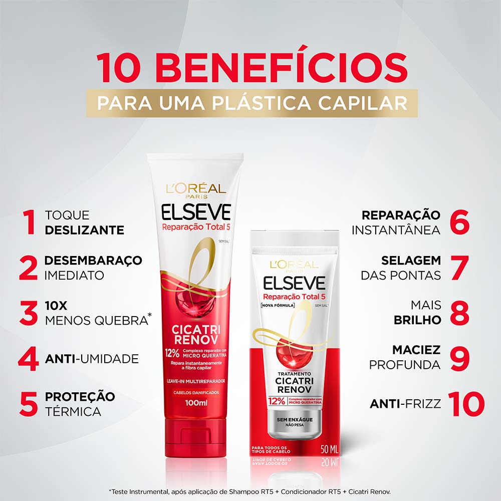 Elseve Reparação Total 5 Cicatri Renov Leave-In 100ml
