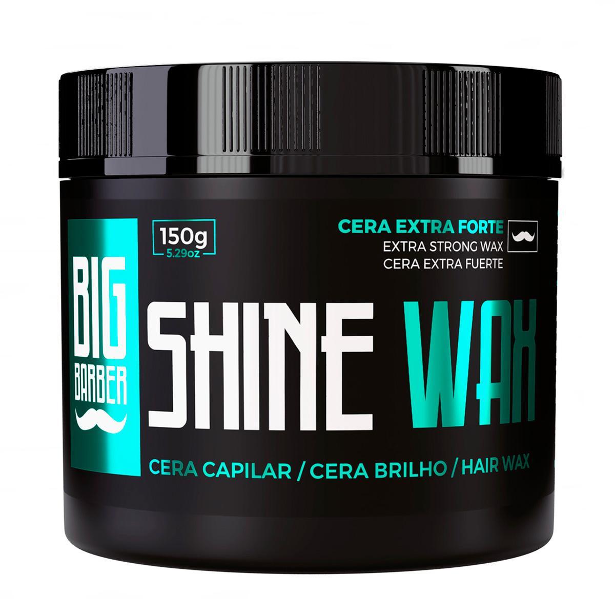 Cera Modeladora Shine Wax E Pomada Efeito Teia Big Barber