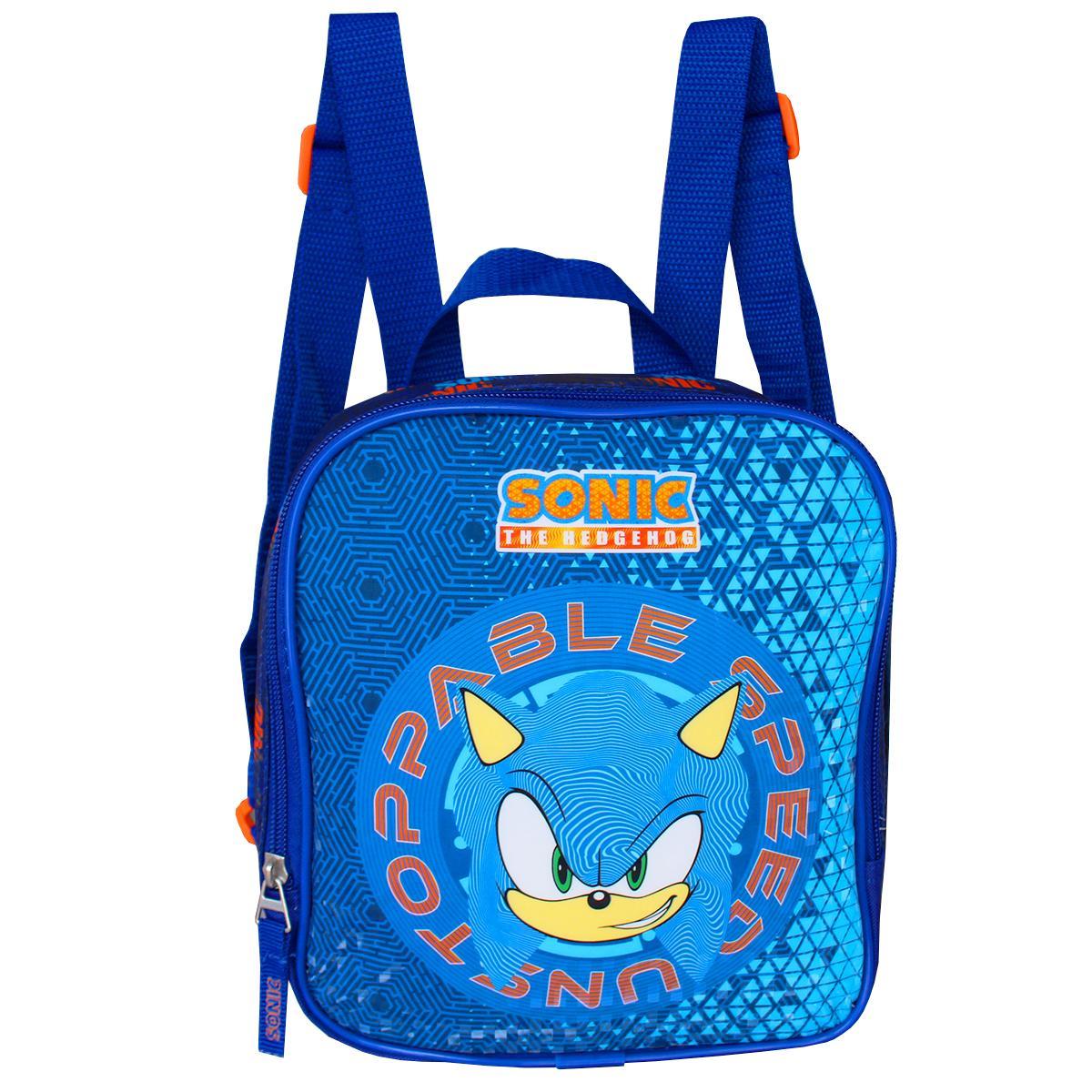 Mochila Sonic The Hedgehog - Rodinhas, Alças de Costas, 18L