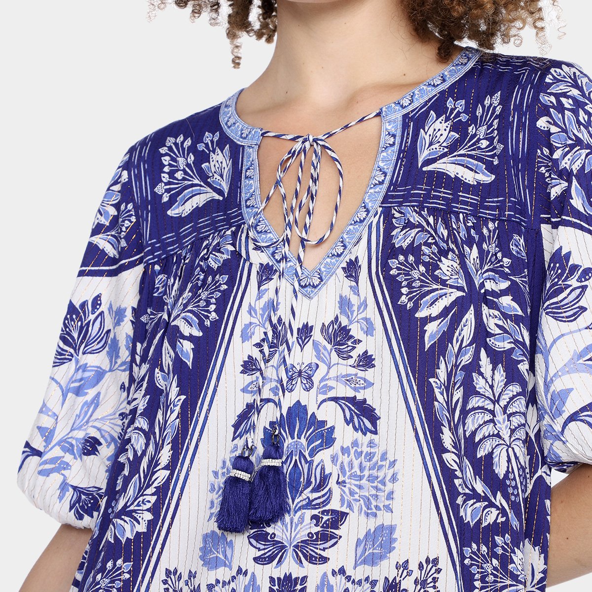Miniatura Vestido Curto Farm Heloisa Feminino Off White - G