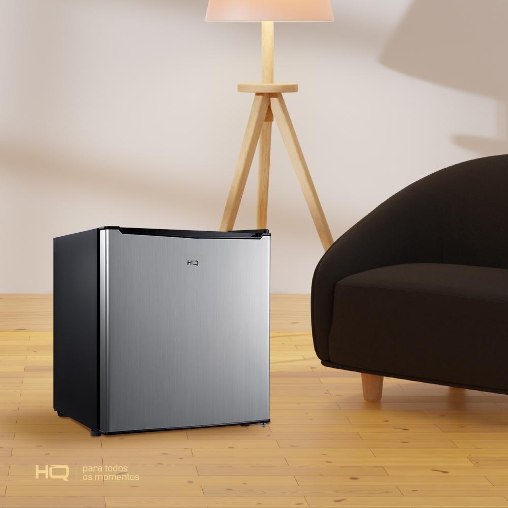 Miniatura Frigobar Geladeira HQ 47 Litros Inox HQ-47FB 127V