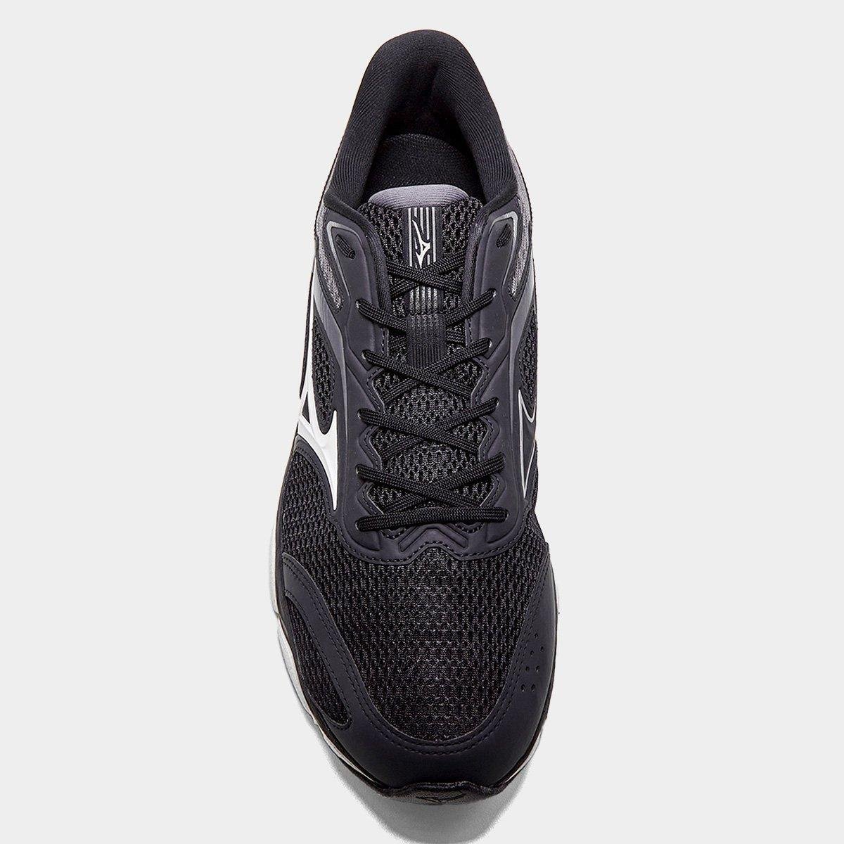 Miniatura Tênis Mizuno Hawk 5 Masculino Preto+Branco - 38