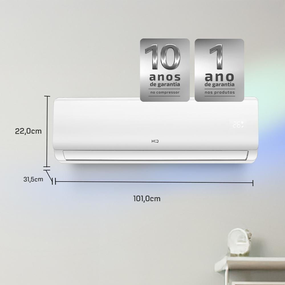 Miniatura Ar Condicionado Split HQ Hi Wall Inverter 24.000 BTUs Quente e Frio Branco VIHT24KCH3S2S23 - 220V Monofásico