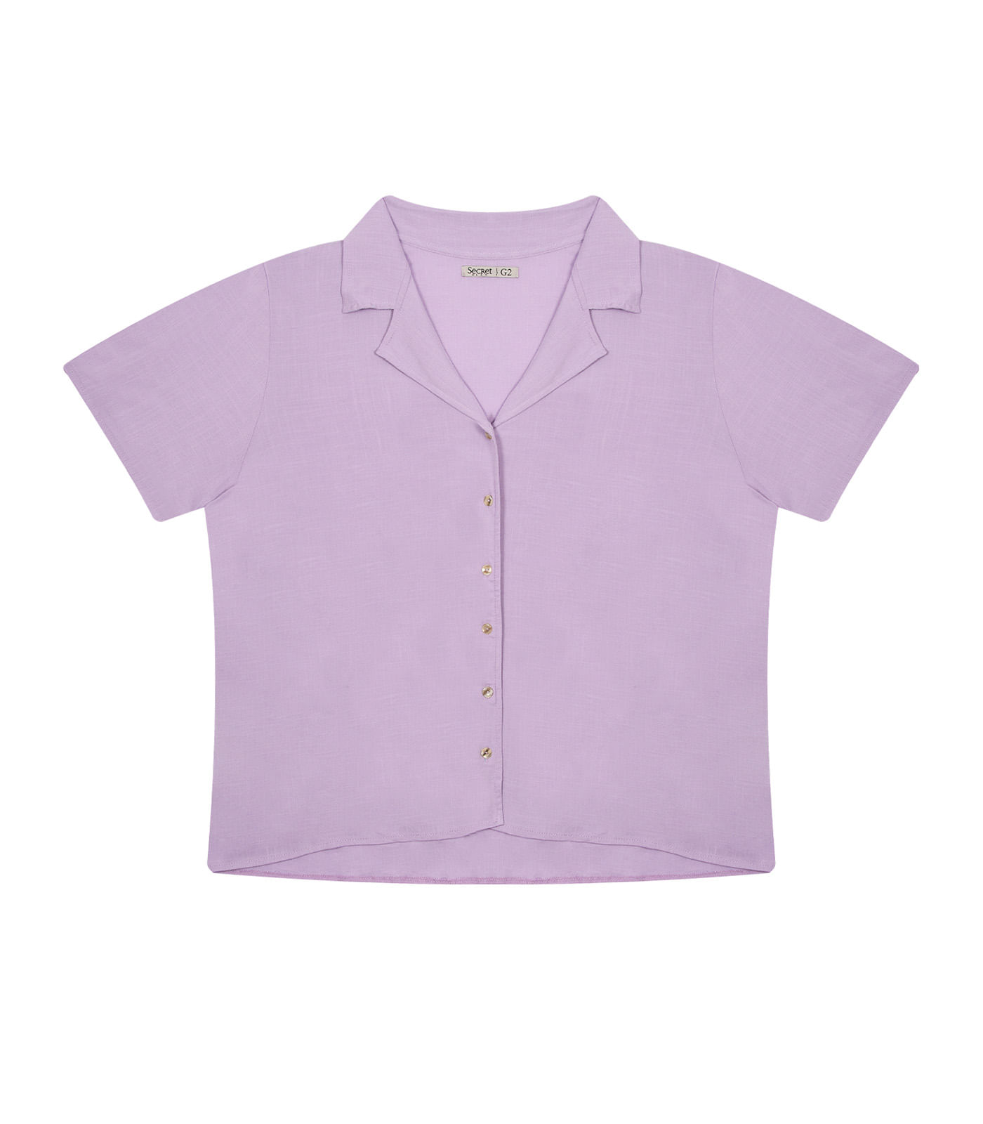 Miniatura Camisa Feminina Plus Size Secret Glam Roxo Plus G1