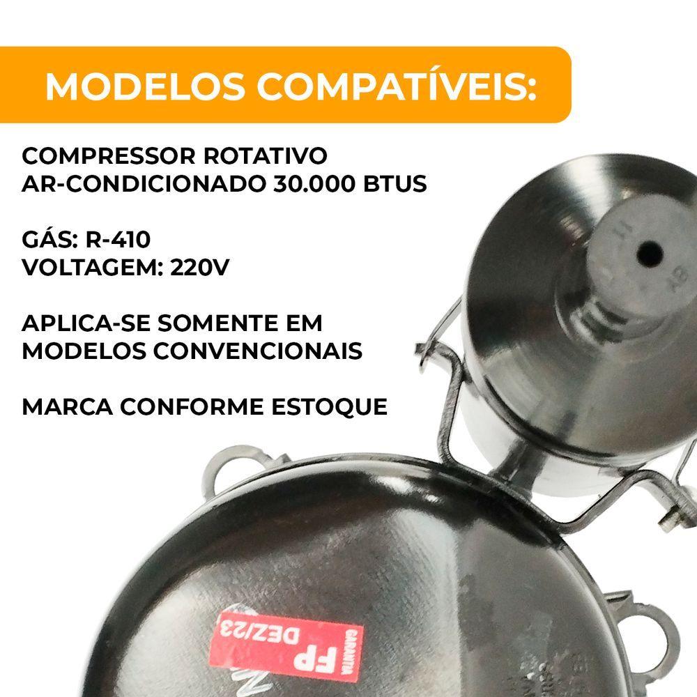 Miniatura Compressor Rotativo 30.000 Btus Gás R410 220v