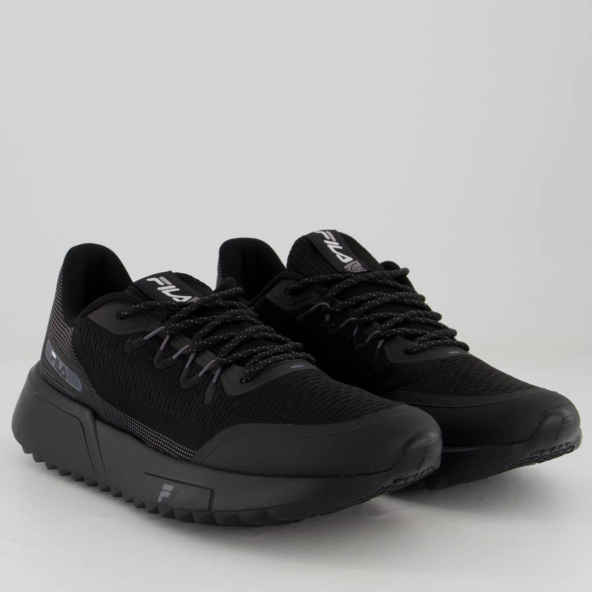 Miniatura Tênis Fila Step Masculino Preto+Cinza - 37