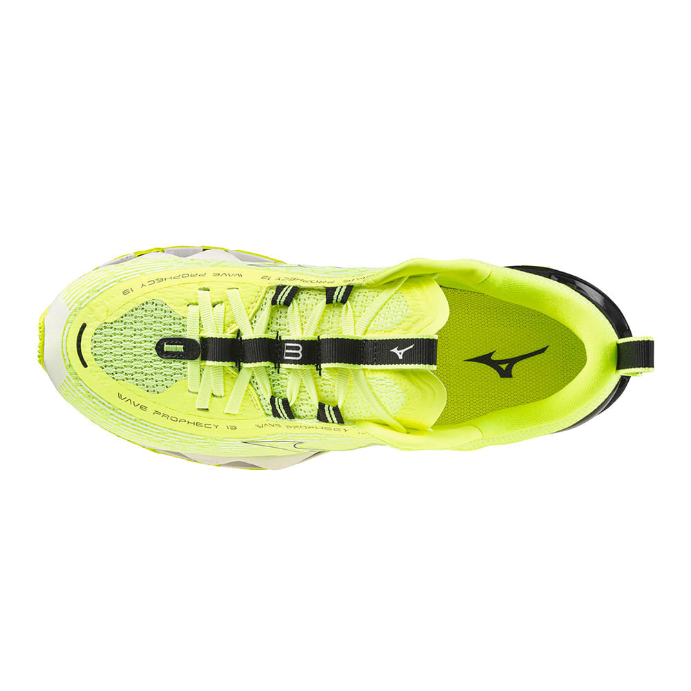 Miniatura Tênis Mizuno Wave Prophecy 13 Amarelo - 34