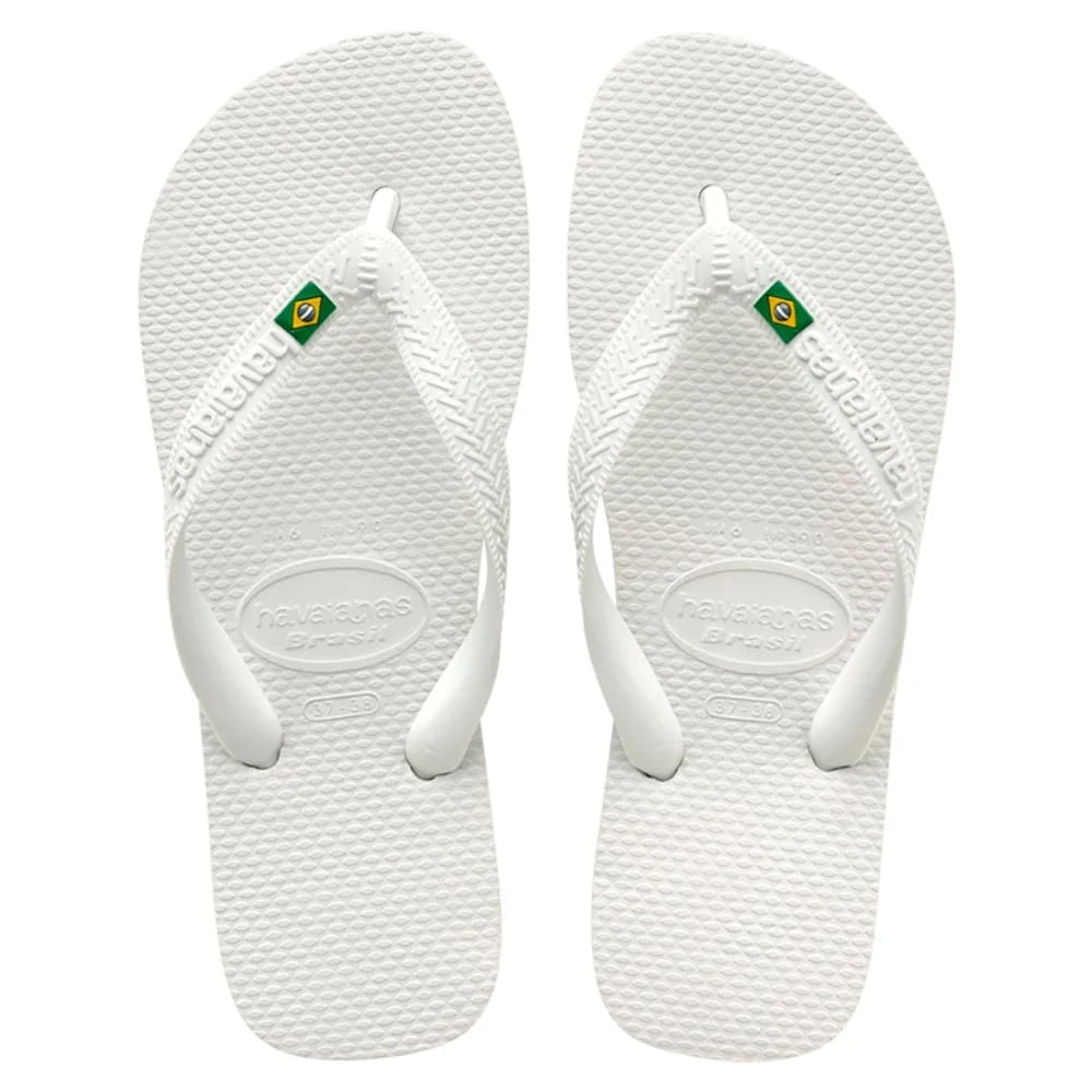 Miniatura Sandália Havaianas Brasil Branca 37/38