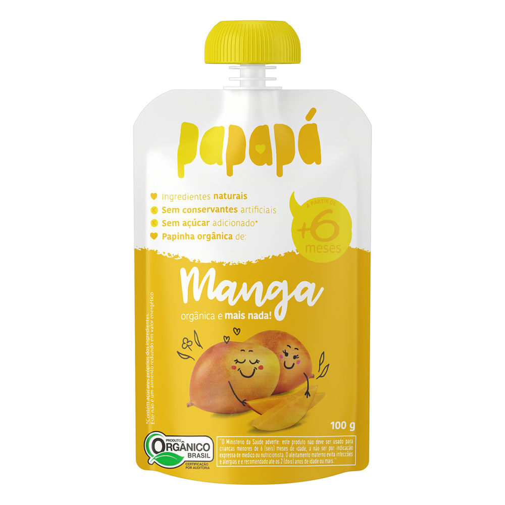 Miniatura Papinha Papapá Orgânica Manga 100g