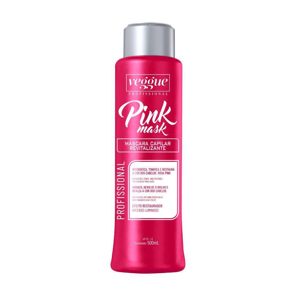 Miniatura Máscara Mask Color Pink Tonalizante 500Ml Liquid - Rosa Pink - Suave - Tintura temporária - Mascara Capilar - 1