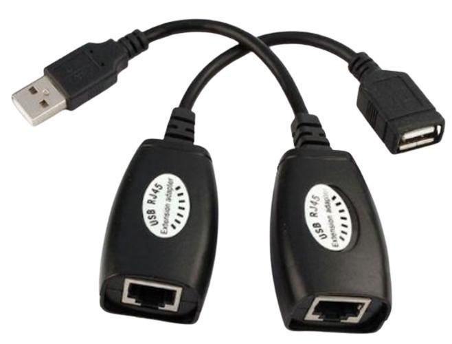 Miniatura Adaptador Usb Rj45 Feasso Até 45 Metros - Fca-90