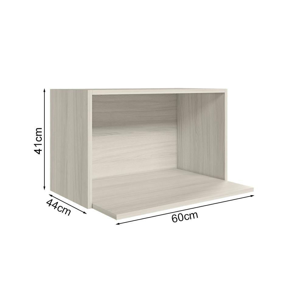 Miniatura Armario Aereo Porta Microondas Mdf 60 Cm Kali 15214 Bianco Toq Nicioli
