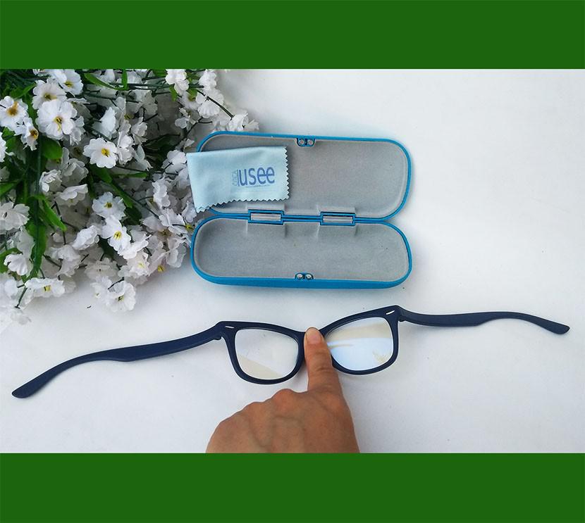 Miniatura Oculos De Grau Infantil Inquebrável Silicone Wayfarer Azul Azul - Óculos - Retangular - Silicone - Grau
