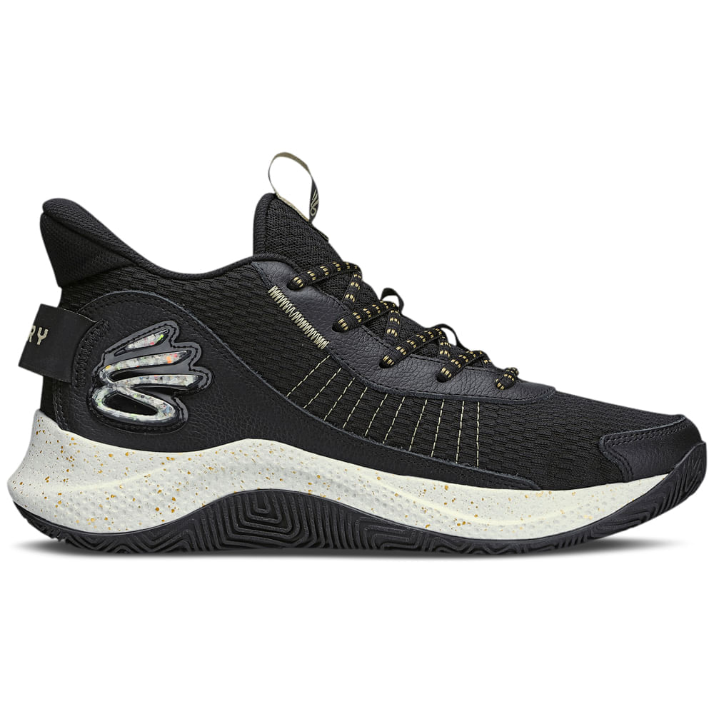 Miniatura Tênis de Basquete Masculino Under Armour Curry 3Z7 Preto - 46