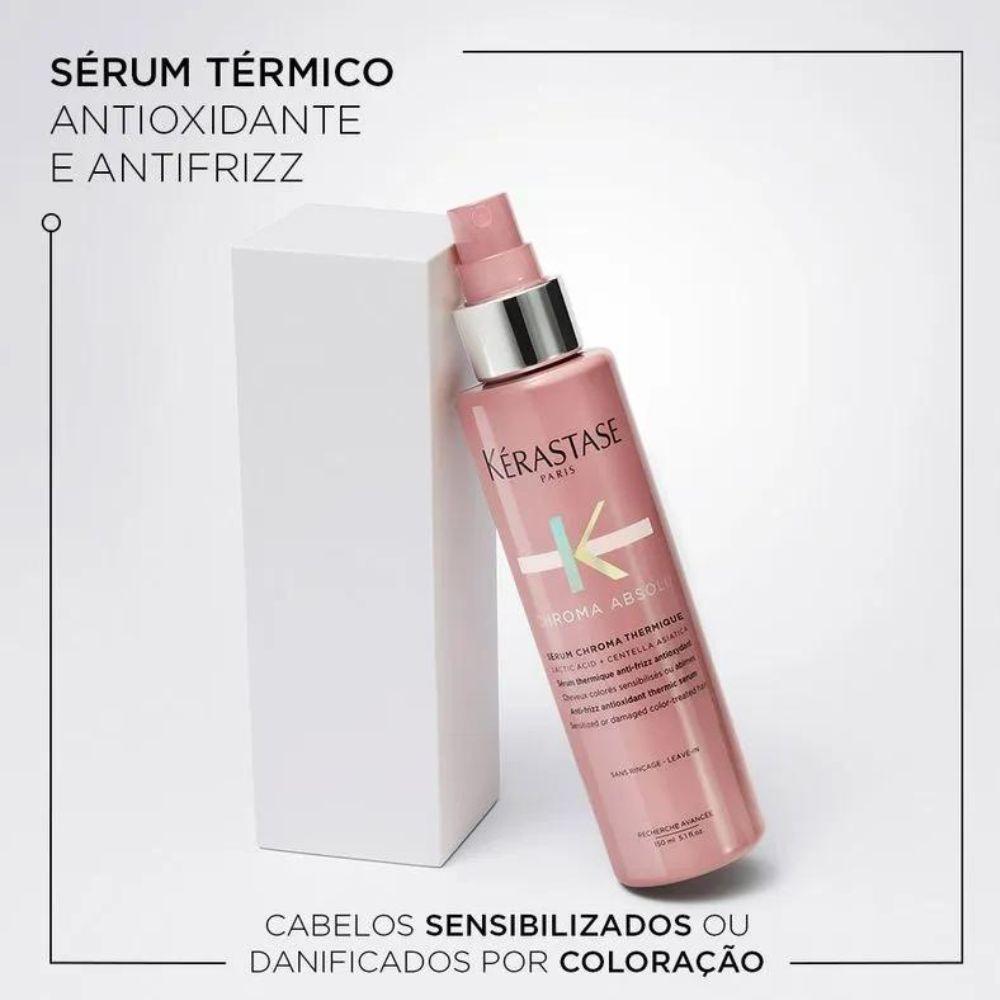 Miniatura Kit Kérastase Chroma Absolu Shampoo Condicionador Leave-In