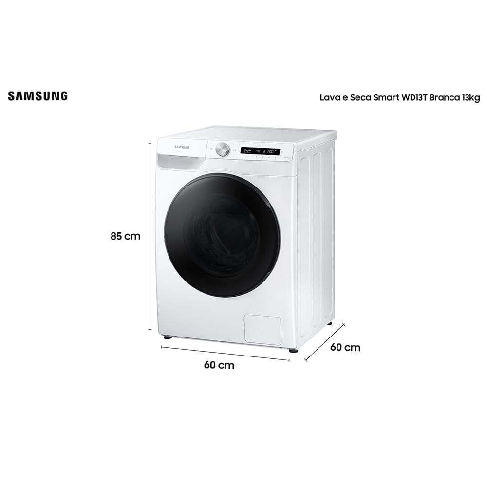 Miniatura Lava e Seca 13 Kg Samsung Eco Bubble Branca com 25 Programas de Lavagem - WD13T504DBW 110