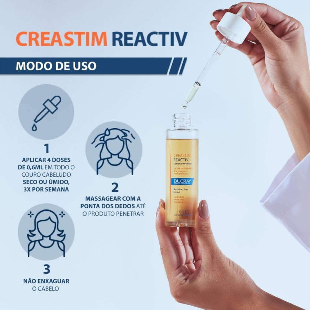Miniatura Loção Antiqueda Ducray Creastim Reactiv 60ml