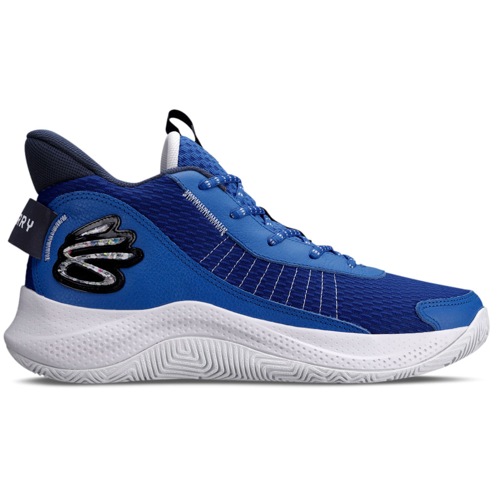 Miniatura Tênis de Basquete Masculino Under Armour Curry 3Z7 39 Azul