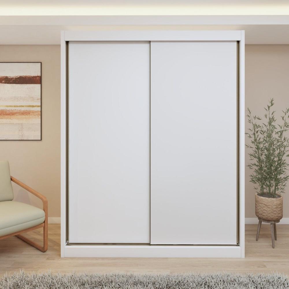 Guarda-roupa 2 Portas 100% Mdf Monte Rei Branco