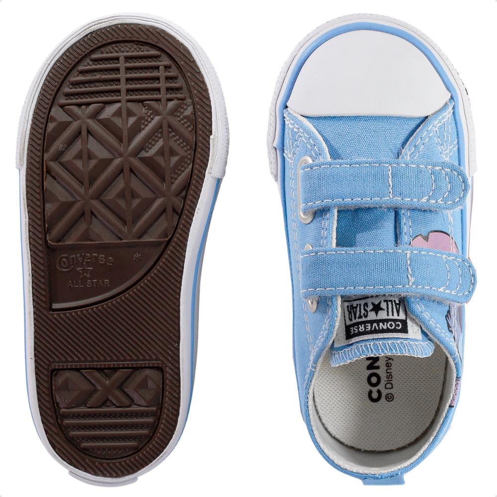 Tênis Converse All Star X Disney Stitch Chuck Taylor 2V Infantil Azul - 18