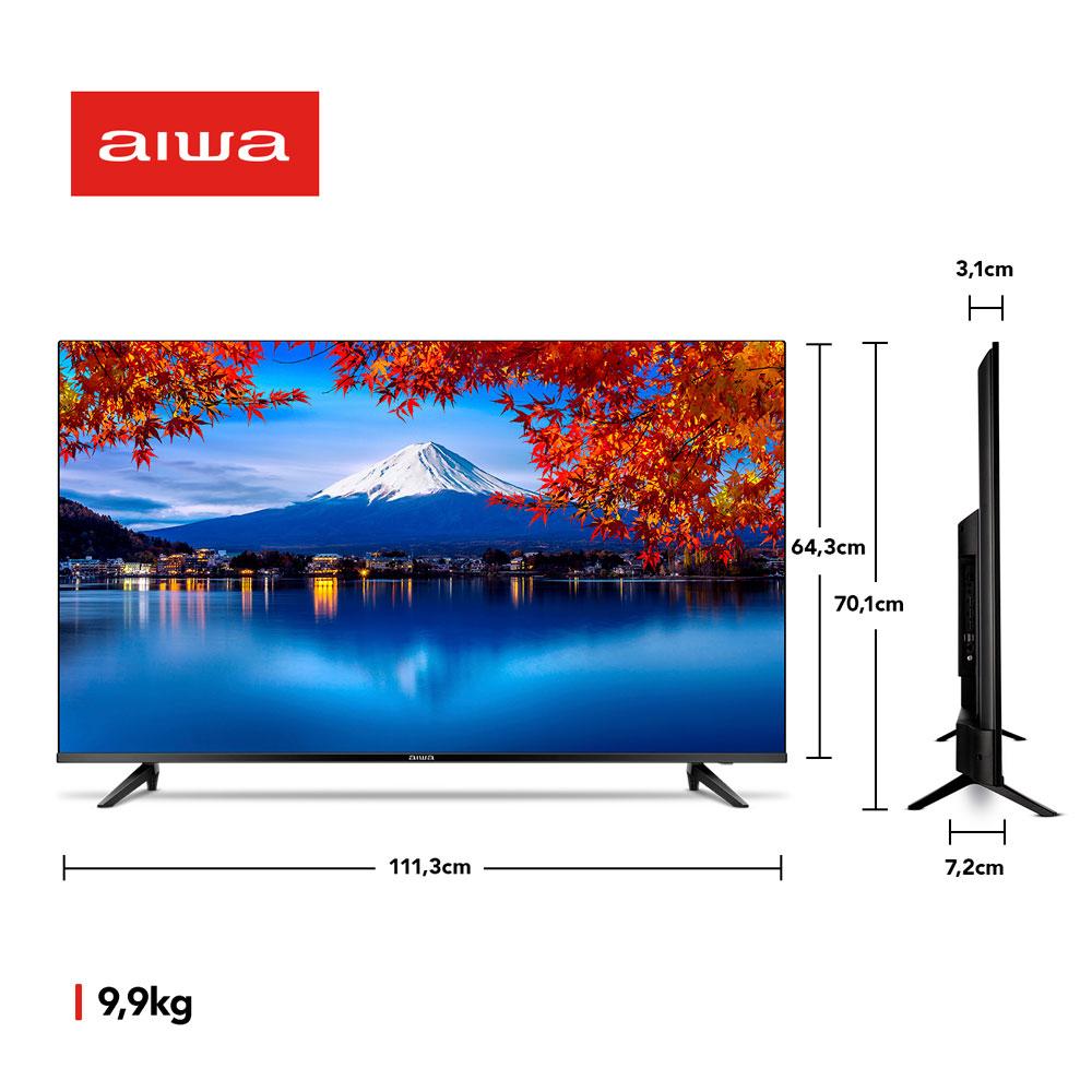 Miniatura Smart TV Led 50" WiFi AWSTV50BL02A Aiwa Preta