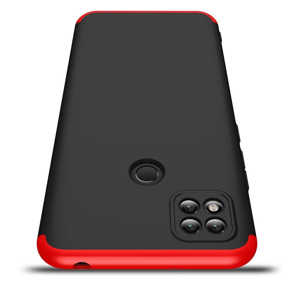 Miniatura Capa Capinha 360 Fosca Para Redmi 10A - Preta Com Vermelho