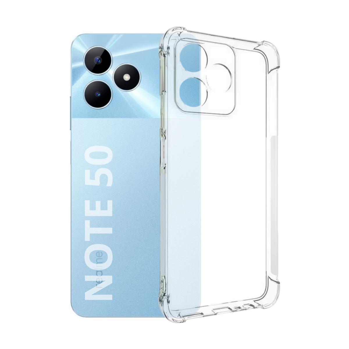 Miniatura Capa Transparente + Película De Vidro 3D Para Realme Note 50