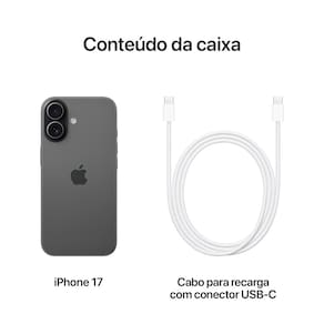 Apple iPhone 17 256GB 6,3" 48MP Preto
