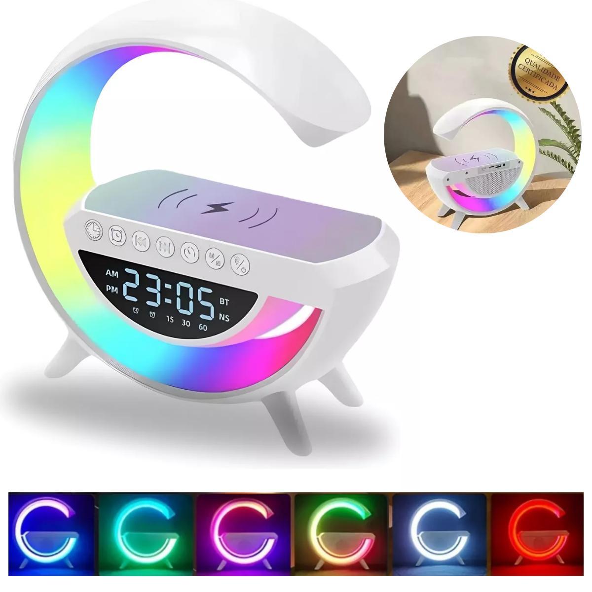 Miniatura G Speaker Luminária Som Alta Fidelidade Carregamento