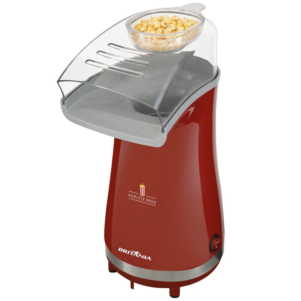 Miniatura Pipoqueira Poplite BPI01VI com Bico Direcionador Britânia Vermelho - 110V