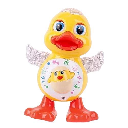 Miniatura Pato Patinho Dançante Musical Dança, Anda, Mexe, Com Luz