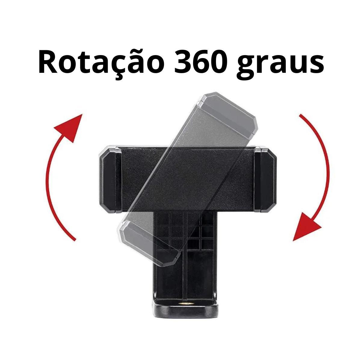 Miniatura Tripé Profissional 2.1M + Suporte Para Celular Câmera