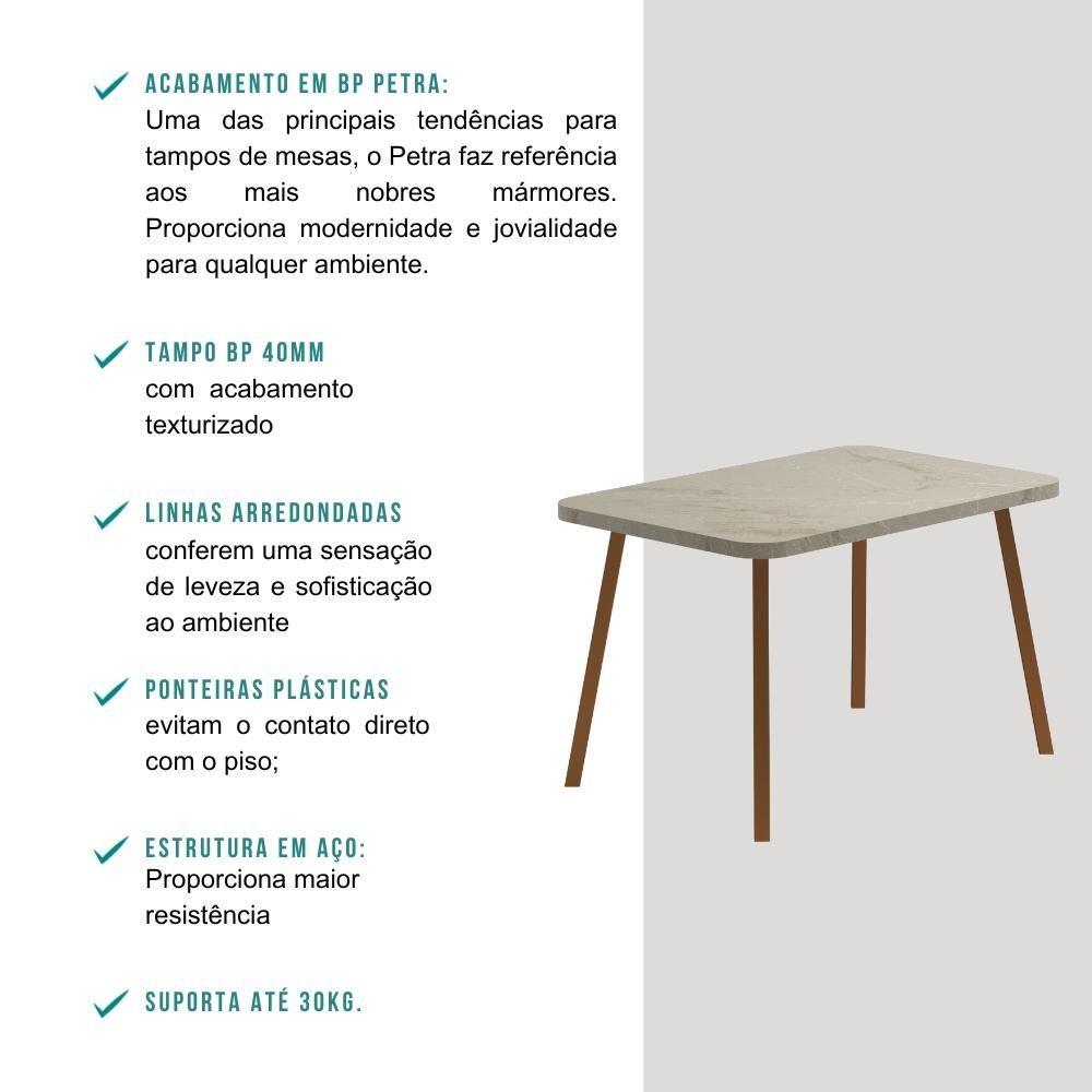 Miniatura Conjunto Sala De Jantar 4 Cadeiras San Lorenzo Carraro Pet Ros