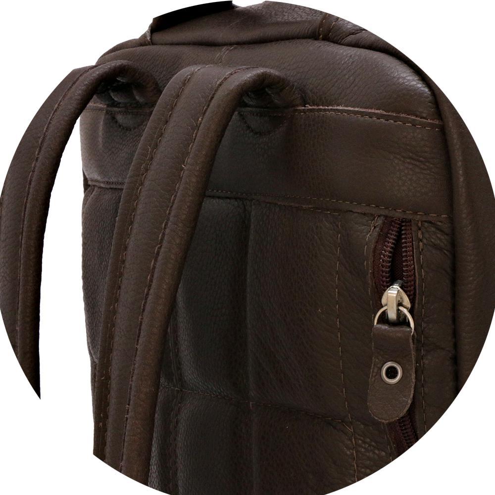 Mochila Executiva Masculina Couro Legitimo 30 Litros