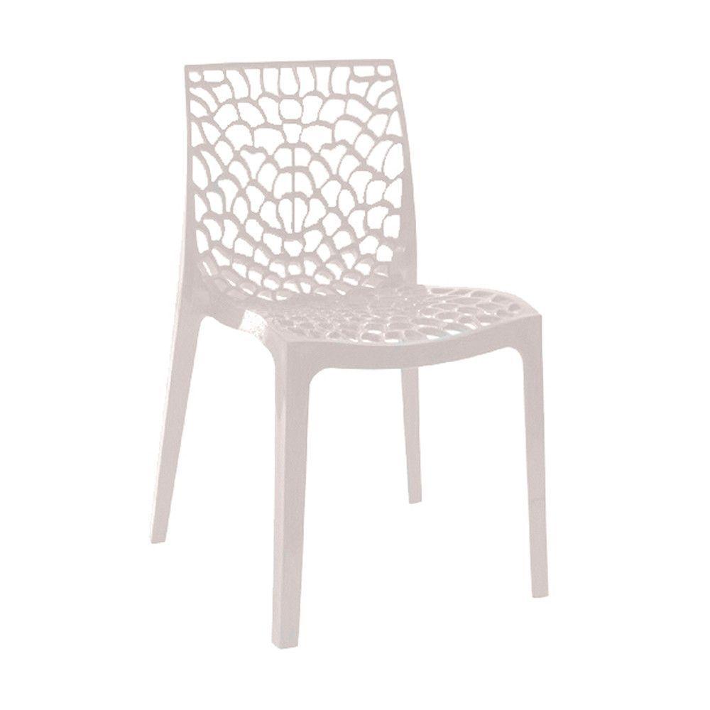 Miniatura Cadeira Gruvyer Estrutura Em Polipropileno Fratini Branco