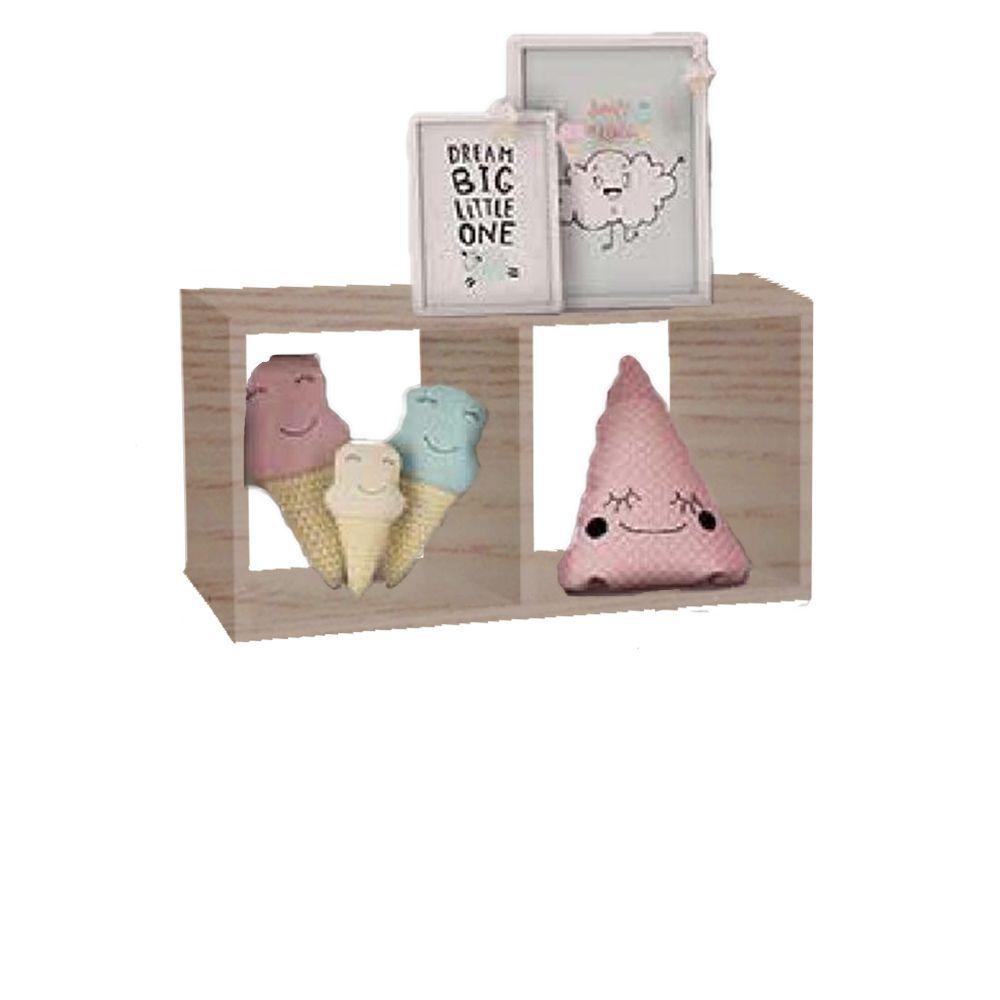 Miniatura Nicho Duplo 60X30X20 Madeirado Em Mdf