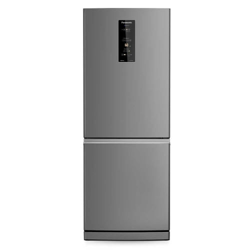 Miniatura Geladeira Panasonic Frost Free 2 Portas Inverter NR-BB64PV1XB 460 Litros Aço Escovado - 220V