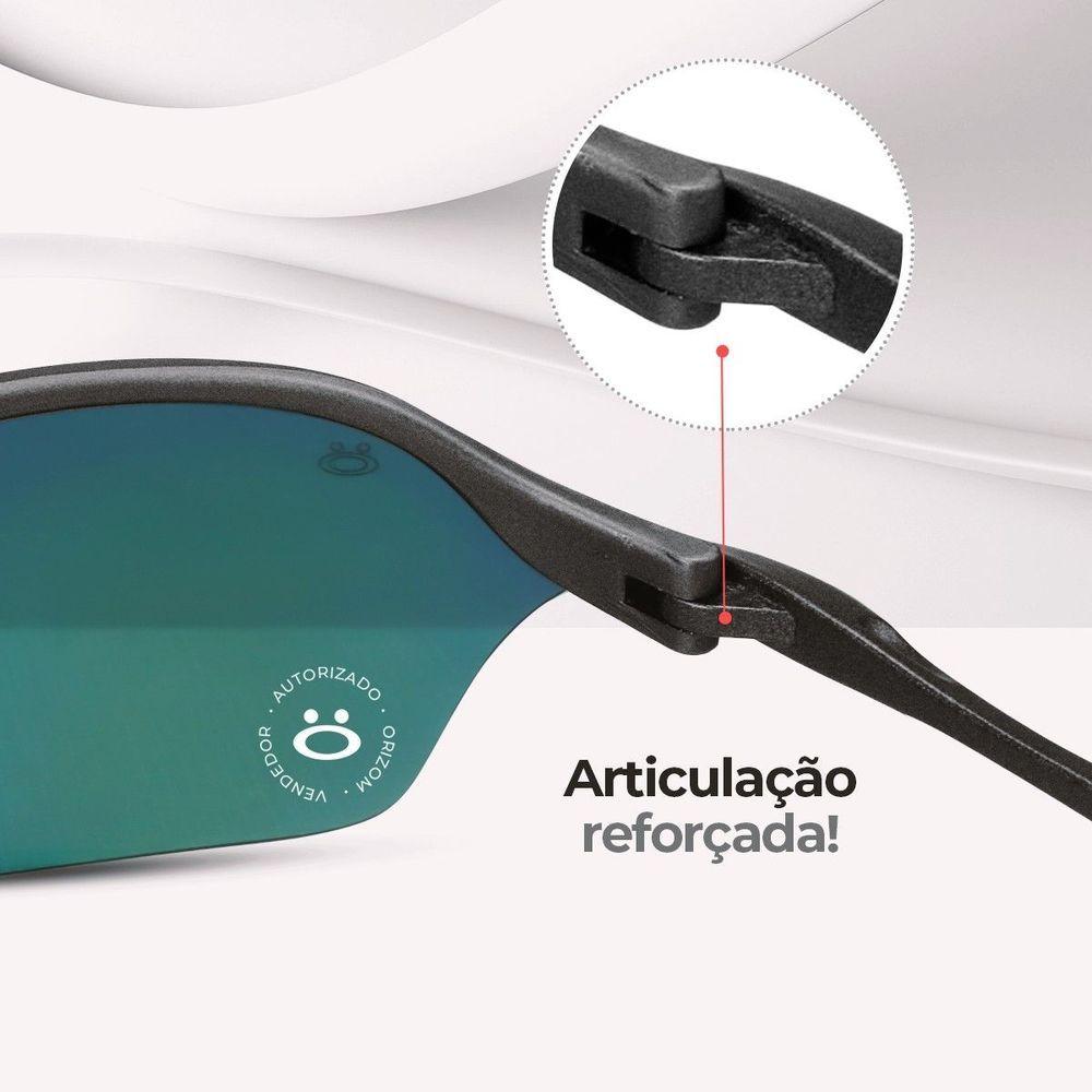 Oculos Sol Proteção Uv Masculino Praia Lupa Metal + Case Estiloso Presente Lente Espelhada Original
