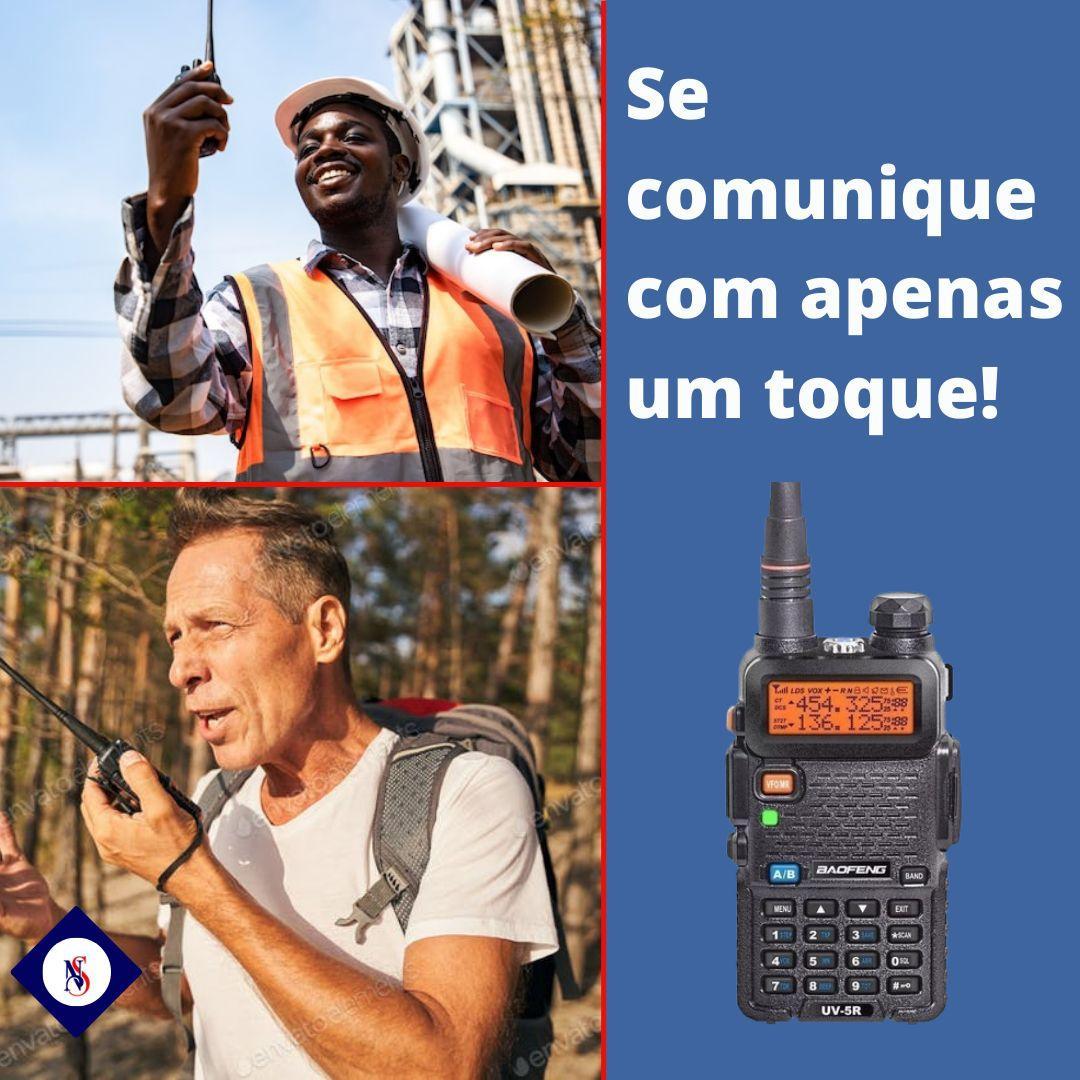 Rádio Ht Dual Band Uhf Mais Vhf Baofeng Uv-5R Portátil