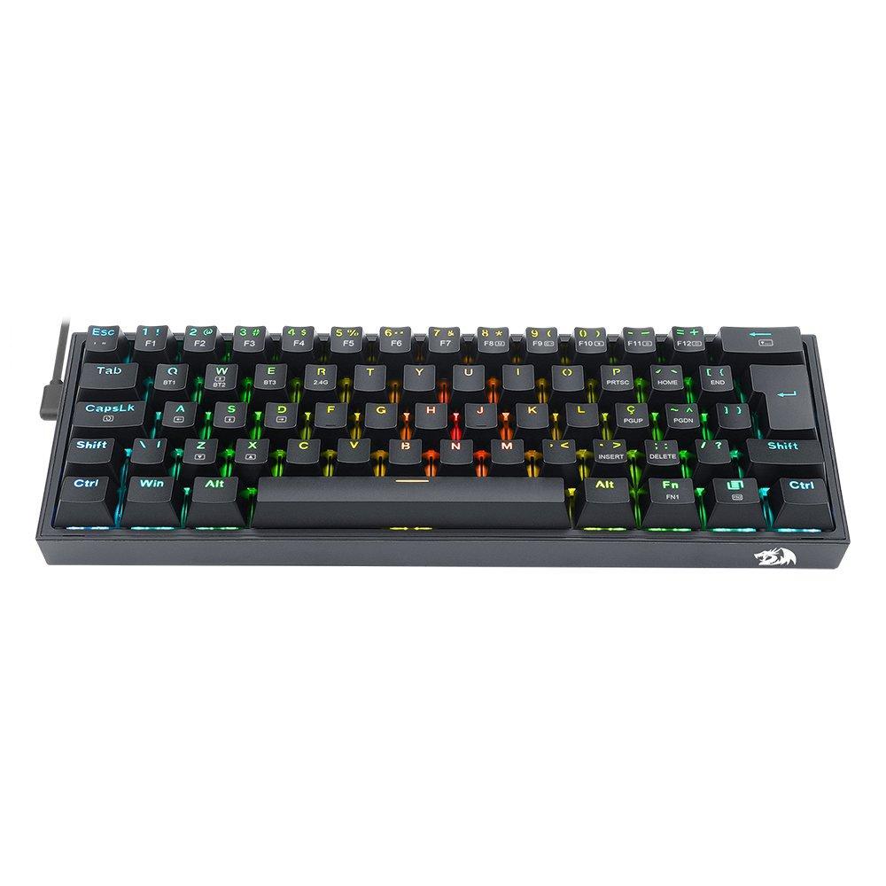 Miniatura Teclado Gamer Fizz Pro K616 Rgb Switch Brown - Preto