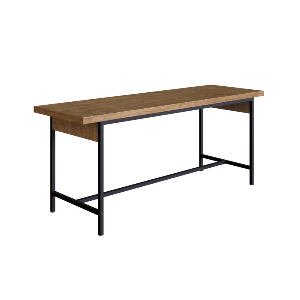 Miniatura Banco 2 Lugares Steel Quadra Industrial Artesano Vermont/Preto