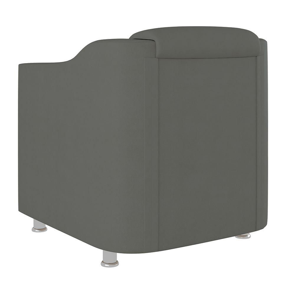 Kit 10 Poltronas Tilla Consultório Recepção Suede Balaqui Decor Cor:cinza