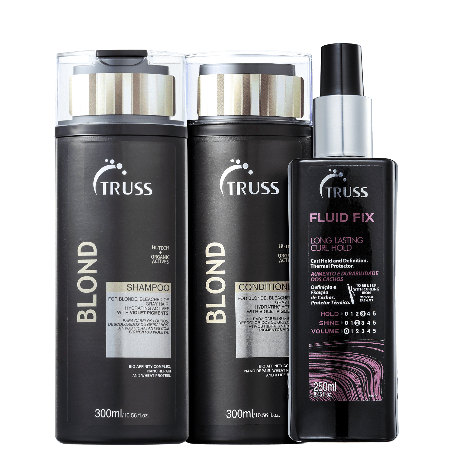 Miniatura Kit TRUSS Blond + Fluid Fix Trio Care (3 Produtos)