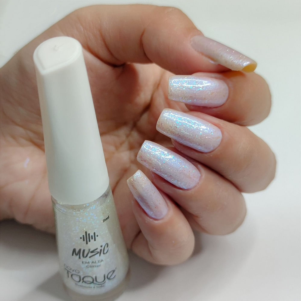 Miniatura Esmalte Novo Toque Em Alta Glitter 8ml