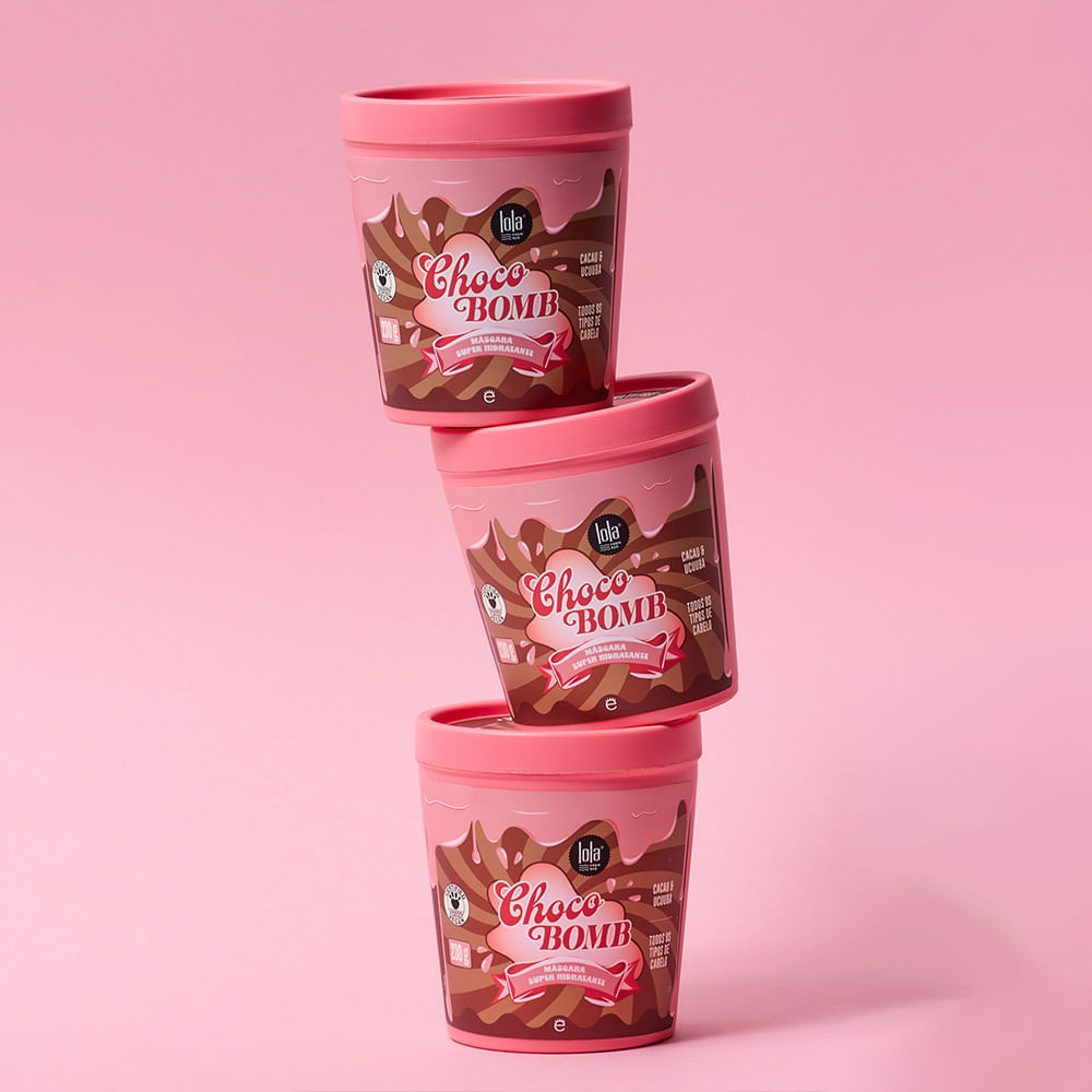 Miniatura Lola Cosmetics Chocobomb Kit - Máscara + Shampoo para Todos os Tipos de Cabelo Kit