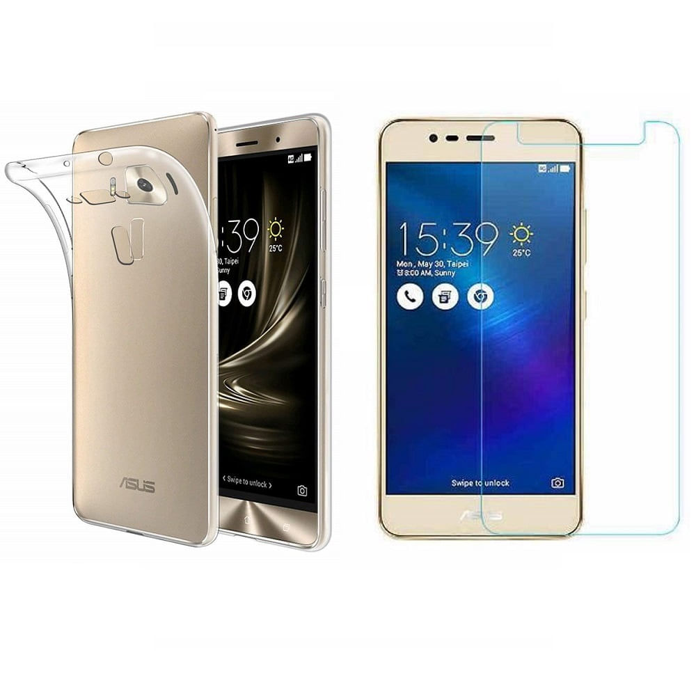 Miniatura Capinha Zenfone 3 5.2 Tpu Ultra Fina Casca De Ovo E Película