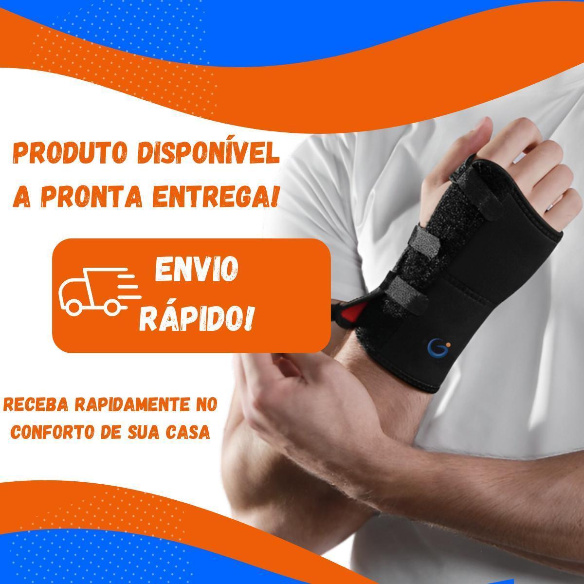 Miniatura Munhequeira Órtese Imobilizador Pulso Punho Direito Bege G