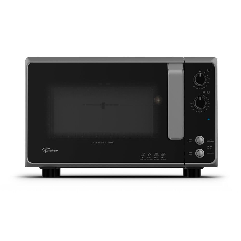 Miniatura Forno Elétrico Fischer Premier 48 Litros 1750W Prata - 110V
