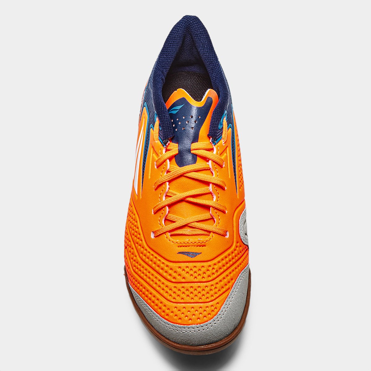 Miniatura Chuteira Futsal Penalty Max 300 Y-1 Masculina Laranja+Branco - 37
